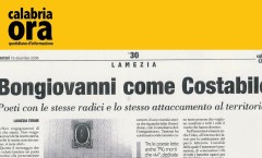 "Bongiovanni come Costabile" - Calabria Ora - 19 dicembre 2006