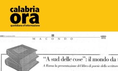 "A sud delle cose": il mondo da un'altra prospettiva - Calabria Ora - 20 novembre 2006