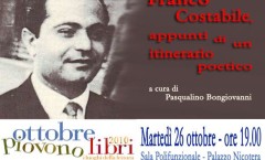 "Franco Costabile, appunti di un itinerario poetico" - Lamezia Terme (CZ) - 26 ottobre 2010