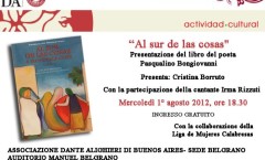 Presentazione "Al sur de las cosas" - Associazione Dante Alighieri Buenos Aires - 1 agosto 2012