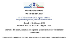 FACA Buenos Aires - Federación de Asociaciónes Calabresas en Argentina - 19 luglio 2012