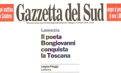 "Il poeta Bongiovanni conquista la Toscana" - Gazzetta del Sud -  9 gennaio 2008