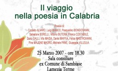 "UNESCO - Giornata Mondiale della Poesia" - Lamezia Terme (CZ) - 25 marzo 2007