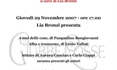 Giubbe Rosse Caffè Storico Letterario - presentazione di A sud delle cose - Firenze - 2007