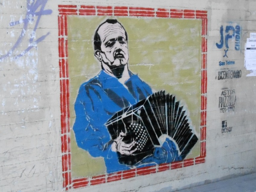 Murale a San Telmo - Buenos Aires – 2012 (Astor Piazzolla)