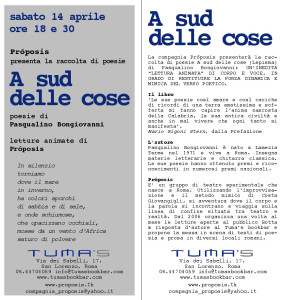 Proposis: letture animate A sud delle cose