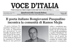 Il poeta italiano Bongiovanni Pasqualino incontra la comunità di Ramos Mejía - Voce d'Italia (Buenos Aires) - 16 agosto 2012