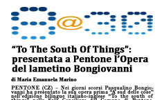 “To The South Of Things”: Presentata a Pentone l’Opera del lametino Bongiovanni - 8@30 - 08 agosto 2014